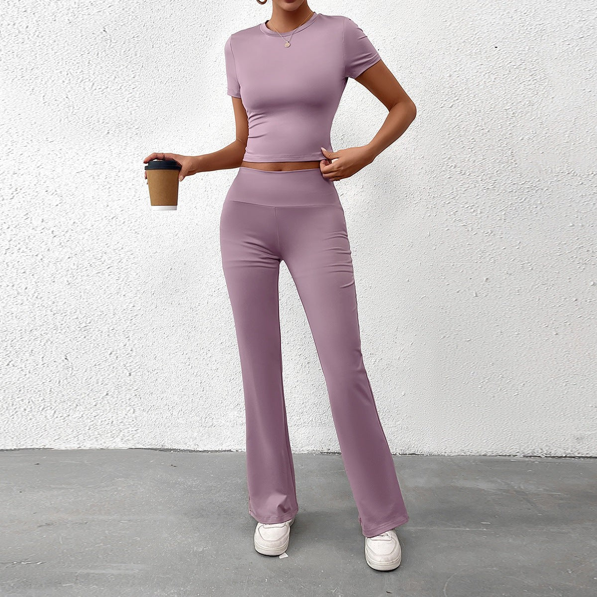 Lurette Luxe Stretch Lounge Set - Blush