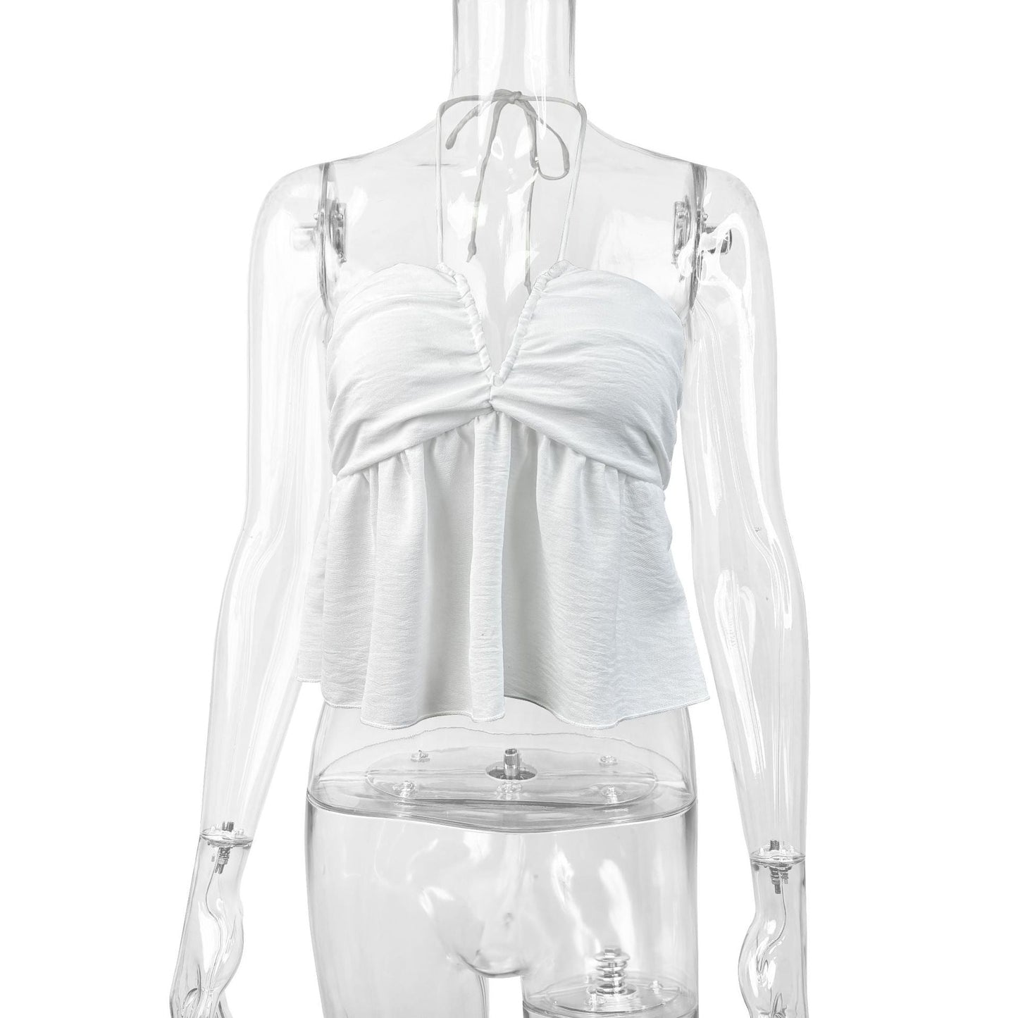 Evora Minimalist Cami Top - White