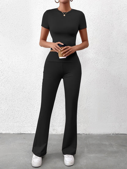 Lurette Luxe Stretch Lounge Set - Black