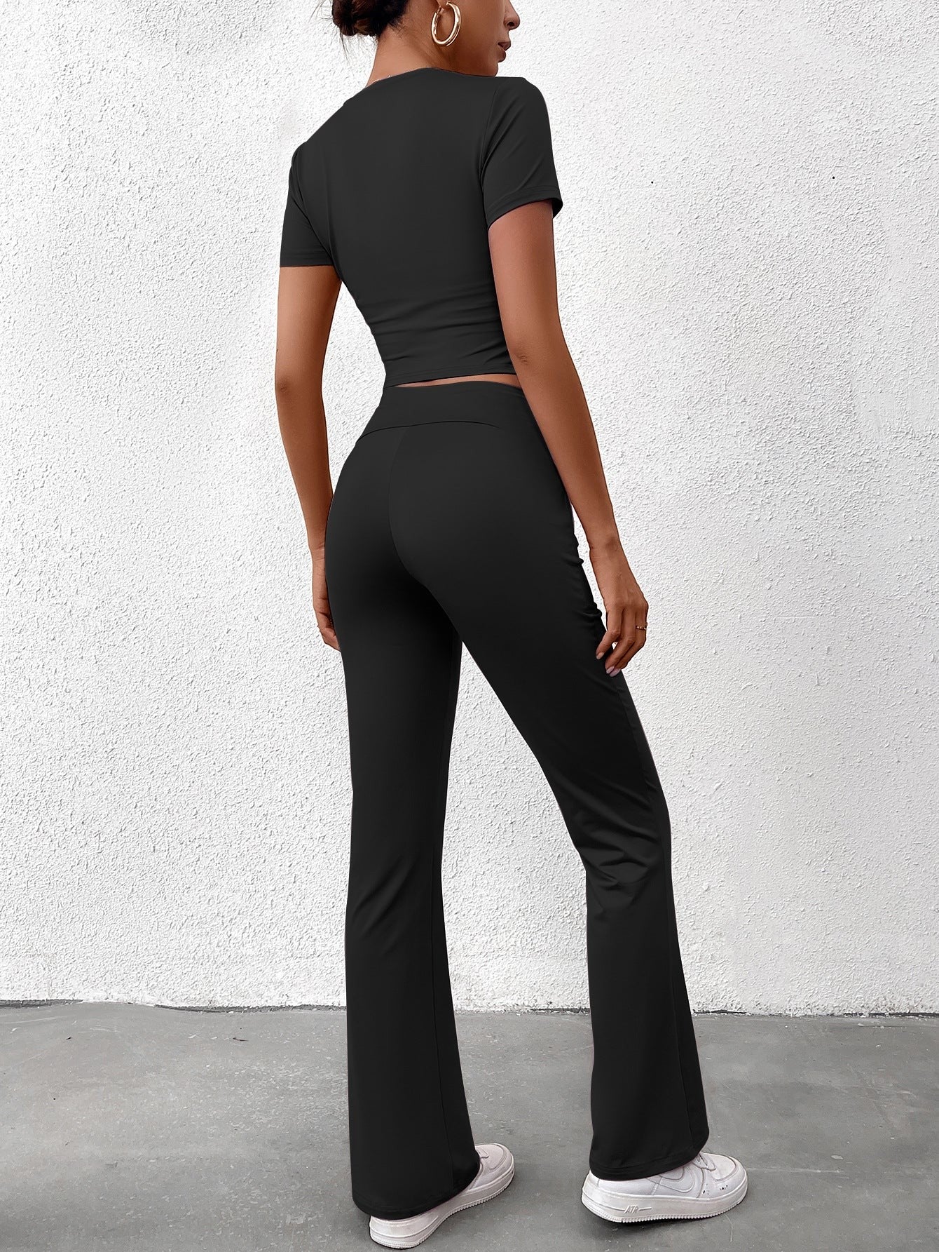 Lurette Luxe Stretch Lounge Set - Black