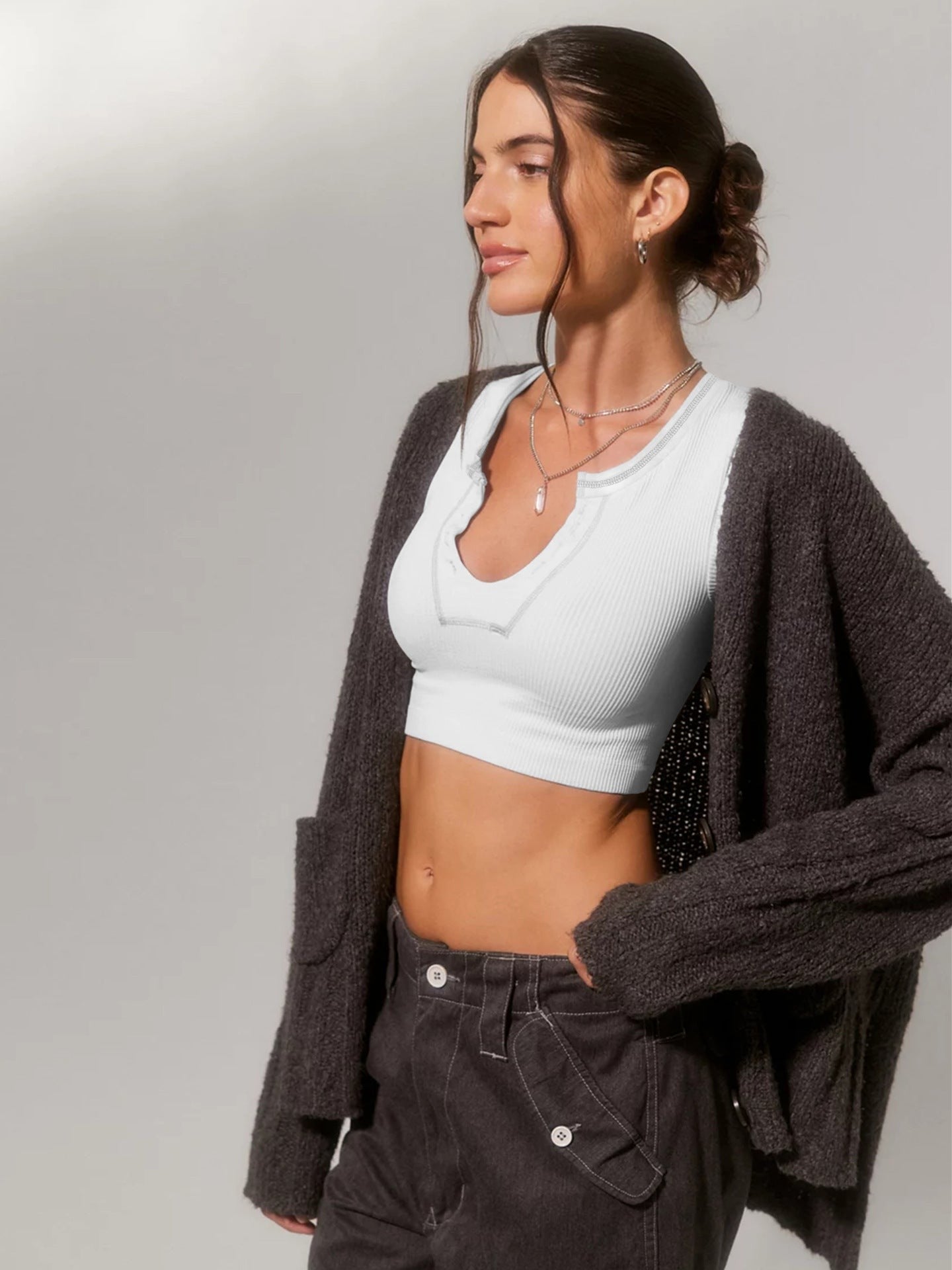 Lyra Ribbed Knit Fitted Tank