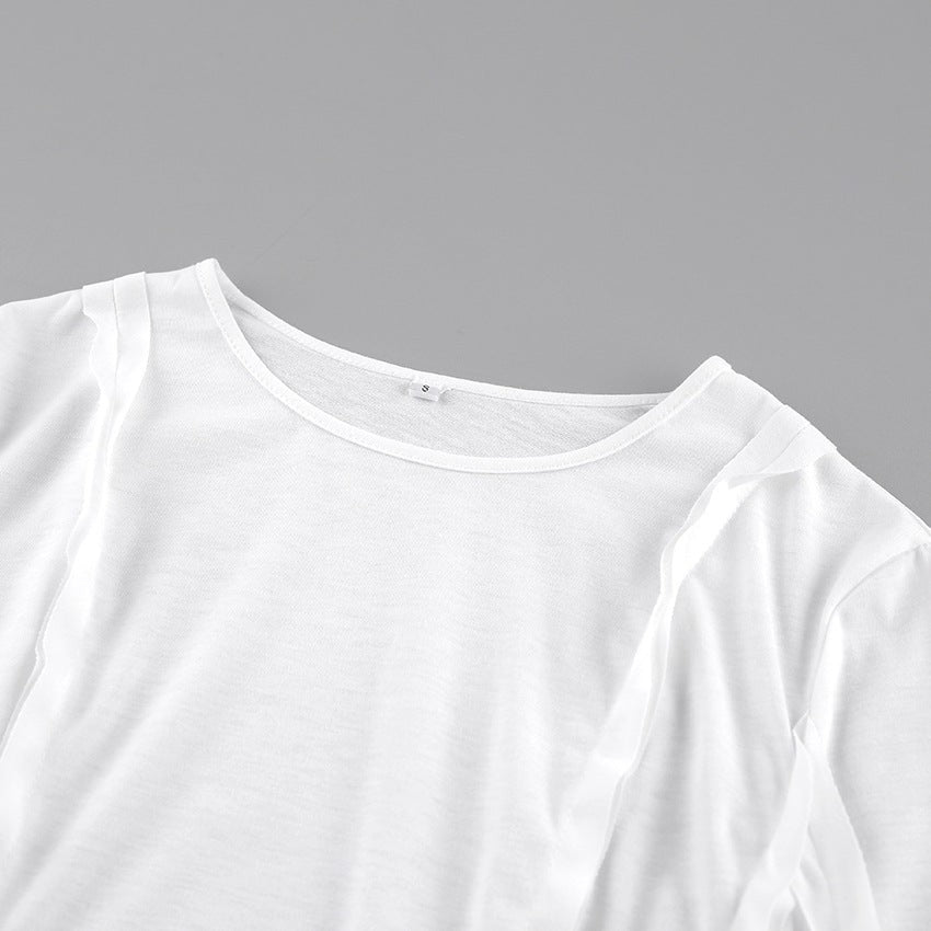 Marcelline Waist-Detail Long Sleeve Top