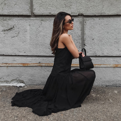 Sorella Draped V-Neck Slip Dress