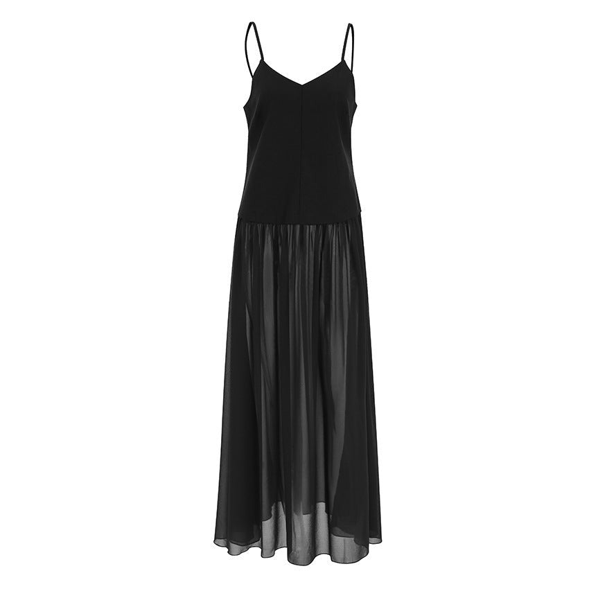 Sorella Draped V-Neck Slip Dress
